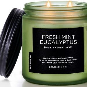 M&SENSE Eucalyptus & Mint Scented Candles